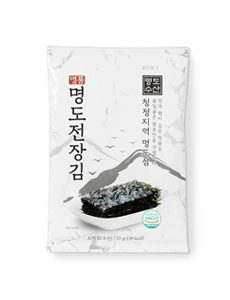 [명도수산] 맛과 향이 깊은 명품명도김 조미 김 전장김 25g x 5봉