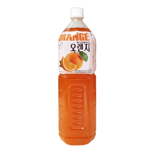 [유나인] 음료베이스 오렌지 엑기스 희석용 1.5L 8개입 1BOX